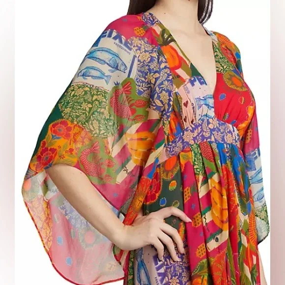 Farm Rio Sunny Mix Maxi Dress - Picture 9 of 13